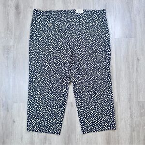Alfani Women's Plus Size NWT Geometric Print Elastic Pull On Cropped Pants 22W